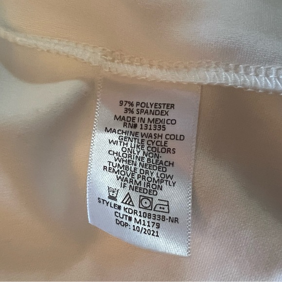 NWOT Socialite Scallop Neckline Dress, White, XS - Picture 5 of 5